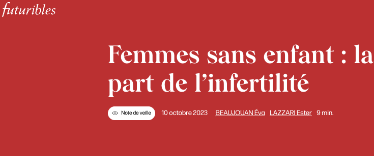 Femmes sans enfant : la part de l’infertilité